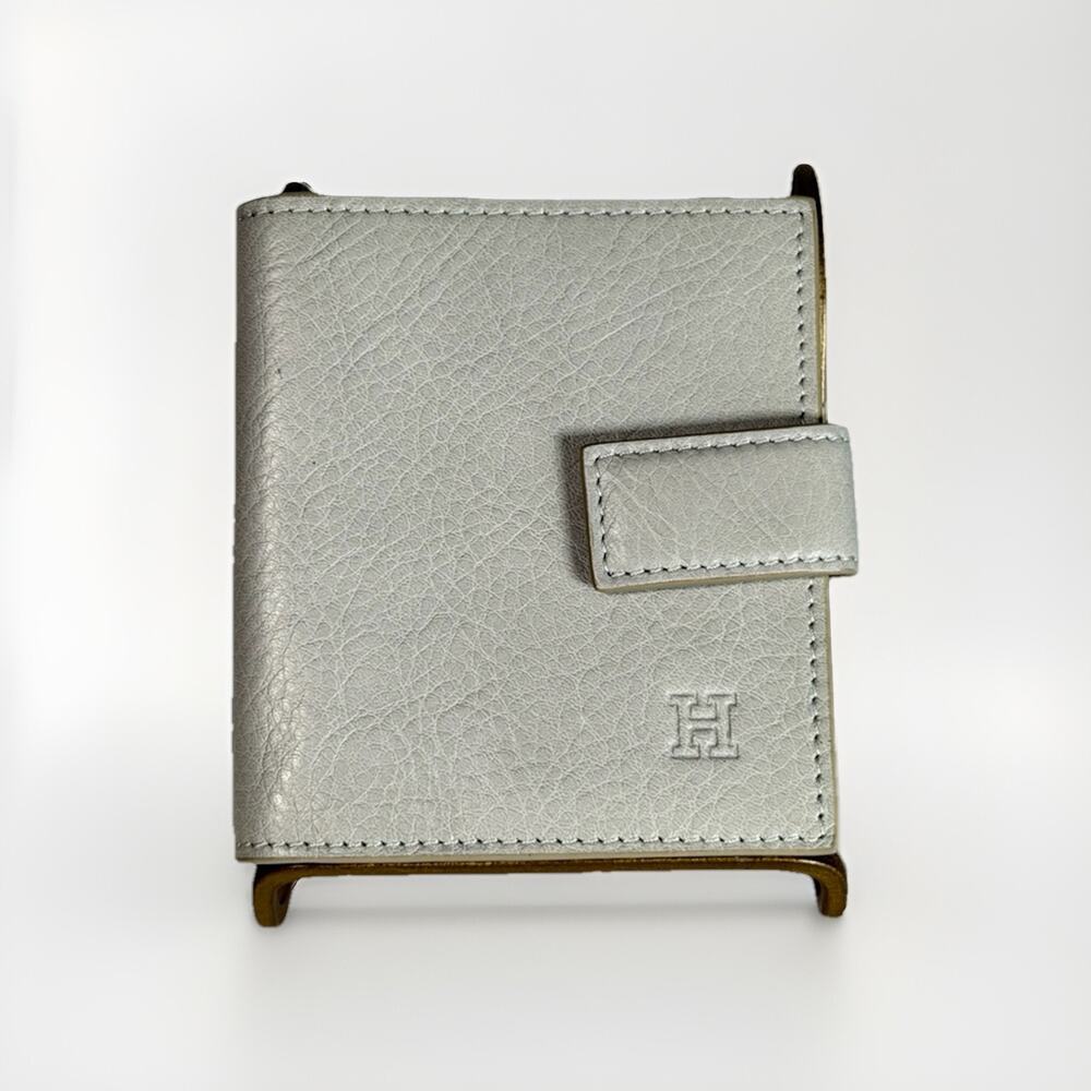 HIROFU Wallet 00 Gray Ladies Leather